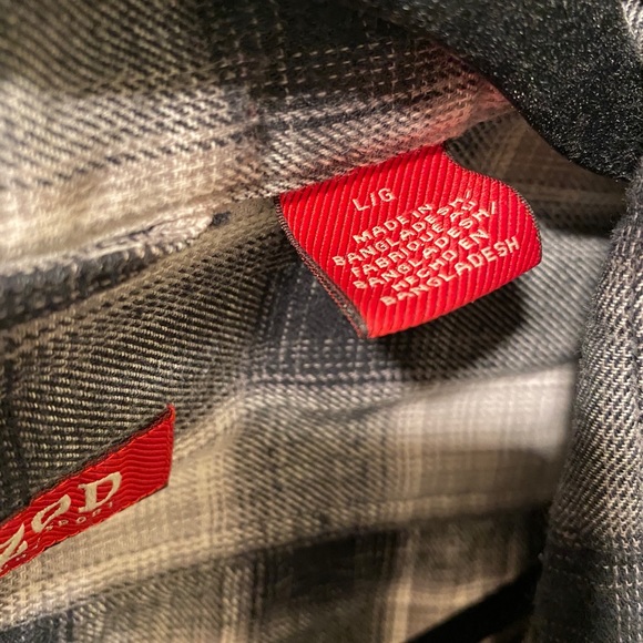 Vintage Grey Flannel - Size L - Picture 2 of 2